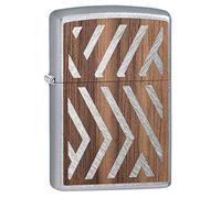 (TG. Standard) Zippo Woodchuck Sweep, Walnut Emblem, Accendino Antivento Unisex-