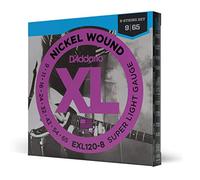 (TG. Super Light, 8-String, 09-65) D'Addario EXL120-8 Set Corde Elettrica EXL -