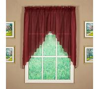 (TG. Swag 60W x 38L) Today's Curtain Emelia - Coppia di fasci in voile, 96,5 cm,