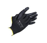 (TG. T-10) GUANTE 100% POLIEST.IMPREG. PU NEGRO T-10 - Unid: 12 - NUOVO