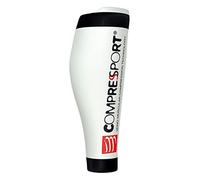 (TG. T3) COMPRESSPORT Calf R2 V2 Scaldamuscolo, Bianco, T3 - NUOVO