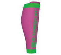 (TG. T4) COMPRESSPORT Calf R2 V2 Scaldamuscolo, Rosa Fluo, T4 - NUOVO