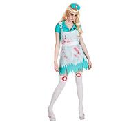 (TG. Taglia 36/38) Boland- Costume Adulto Infermiera Horror Bloody Nurse, Verde/