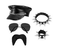 (TG. Taglia unica) Boland 33208 - Set di costumi da rocker, accessori per carnev