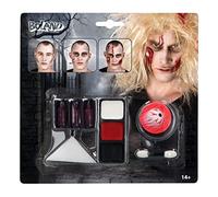 (TG. Taglia unica) Boland Kit Make-Up Trucco Zombie per Adulti, Bianco/Rosso/Ner