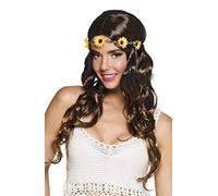 (TG. Taglia unica) Boland-Parrucca Hippie Joy donna lunga mossa con fascia, moro