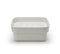 (TG. Taglia unica) Brabantia Ciotola per Lavaggio con Vassoio drenante, Grigio C