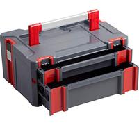 (TG. Taglia unica) Connex cox566208 System Box cassetto, grigio e rosso, One siz