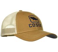 (TG. Taglia unica) Costa Del Mar Cappello Bass Trucker, Marrone da Lavoro, Tagli