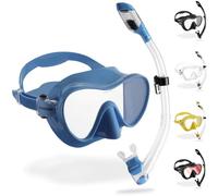 (TG. Taglia unica) Cressi F1 Combo - Combo Set Maschera Frameless F1 + Snorkel D