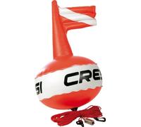 (TG. Taglia unica) Cressi TA611500 Boa di segnalazione, Rosso Fluo/Bianco - NUOV