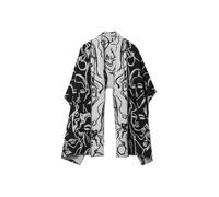 (TG. Taglia unica) Desigual Accessori Fabric Long Scarf Boa, Nero, Taglia Unica