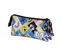 (TG. Taglia Unica) Disney 100 Collage-Astuccio Triplo FAN 2.0, Multicolore, 23 x