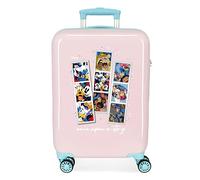 (TG. Taglia Unica) Disney 100 Once Upon a Story Valigia da cabina rosa 38x55x20