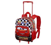 (TG. Taglia Unica) Disney Cars 3 Racer-Zainetto 3D con Ruote Piccolo, Rosso, 26