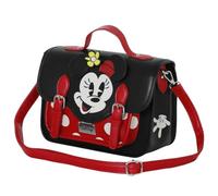 (TG. Taglia unica) Disney Minni Mouse Face-Borsa a Tracolla-Zaino Satchel, Multi