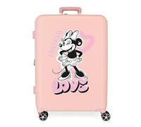 (TG. Taglia Unica) Disney Minnie Heart Valigia media Nude 48x70x26 cm ABS rigido