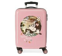 (TG. Taglia Unica) Disney Minnie the Sound of Nature Valigia da cabina rosa 38x5