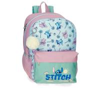 (TG. Taglia unica) Disney Stitch Just Chill Zaino Scuola Portatile 15,6 Pollici