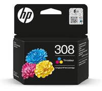 (TG. Taglia unica) HP Cartucho de Tinta Original 308 Tricolor - NUOVO
