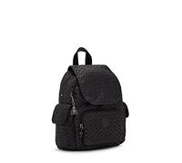 (TG. Taglia unica) Kipling City Pack Mini, Zaino Piccolo, Signature Emb (Nero) -