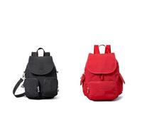 (TG. Taglia unica) Kipling FIREFLY UP, Zaino, Donna, Nero Noir, Taglia unica Cit