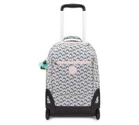 (TG. Taglia unica) Kipling SARI Zaino grande con ruote, Geo Shell (Blu) - NUOVO
