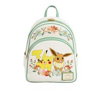 (TG. Taglia unica) Loungefly Pokemon - Pikachu & Eevee - Floral Mini Backpack -