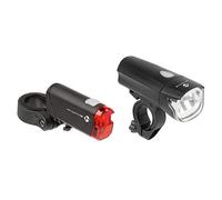 (TG. Taglia unica) M-Wave Atlas K50, Set di luci a Batteria Unisex-Adulti, Nero,