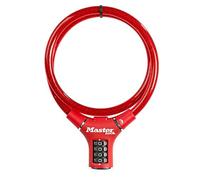 (TG. Taglia unica) Master Lock Lucchetto Bici [Combinazione] [90 cm Cavo] [Ester