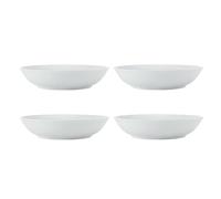 (TG. Taglia unica) Mikasa Chalk Set di 4 piatti fondi in porcellana bianca, per