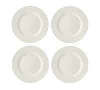 (TG. Taglia unica) Mikasa Cranborne Set di 4 piatti piccoli in gres color crema,