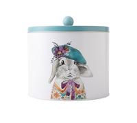 (TG. Taglia unica) Mikasa Tipperleyhill, Biscottiera rotonda in latta, con motiv