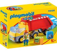 (TG. taglia unica) Playmobil 1.2.3 70126 - Camion del Cantiere, dai 18 mesi - NU