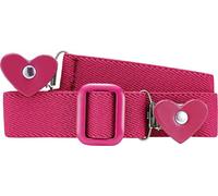 (TG. Taglia unica) Playshoes Elastik-Gürtel Herz-Clip Uni Cintura, Rosa (Pink (