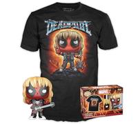 (TG. Taglia unica) POP & Tee: Deadpool- Heavy Metal - Grande - Figura in vinile