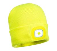 (TG. Taglia unica) Portwest Beanie B029YER - Luce a LED Ricaricabile Tramite USB