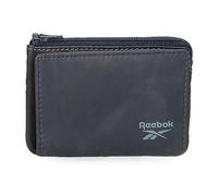 (TG. Taglia Unica) Reebok Division Portamonete con porta carte blu 11 x 7 x 1,5