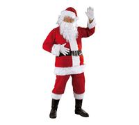 (TG. Taglia unica) Rubies Costume Babbo Natale Deluxe adulti, Vestito completo e