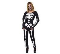 (TG. Taglia unica) RUBIES Costume Skelita Glow In Dark per donna, Tuta stampta e