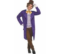 (TG. Taglia unica) RUBIE'S Willy Wonka e la cioccolateria Deluxe Willy Wonka Cos