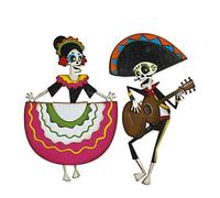 (TG. Taglia unica) Sizzix 664969-Set Thinlits Day of The Dead Colorize di Tim Ho