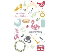 (TG. Taglia unica) Sizzix Catherine Pooler - Set di timbri trasparenti, formato