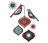 (TG. Taglia unica) Sizzix Die 10PK Birds Set di Fustelle Thinlits 10 pz 664740 U
