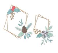 (TG. Taglia unica) Sizzix Die 18PK Geometric Winter Frame Set di Fustelle Thinli