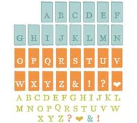 (TG. Taglia unica) Sizzix Framelits - Timbri trasparenti formato A5, con linguet