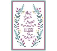 (TG. Taglia unica) Sizzix Jen Long - Stencil a strati formato A6, motivo: Merry