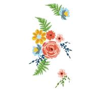 (TG. Taglia unica) Sizzix Layered Clear Stamps Painted Florals by Set di timbri