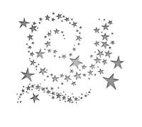 (TG. taglia unica) Sizzix Set di fustelle Thinlits 663095, stelle vorticose di T