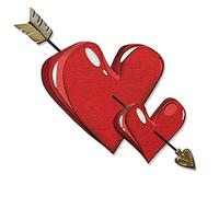 (TG. Taglia unica) Sizzix Thinlits Die Set 16PK Lovestruck Colorize di Tim Holtz